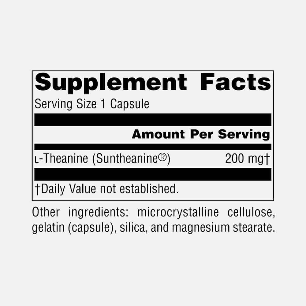 Serene Science®-Theanine 200mg (Suntheanine) - 30 Capsules