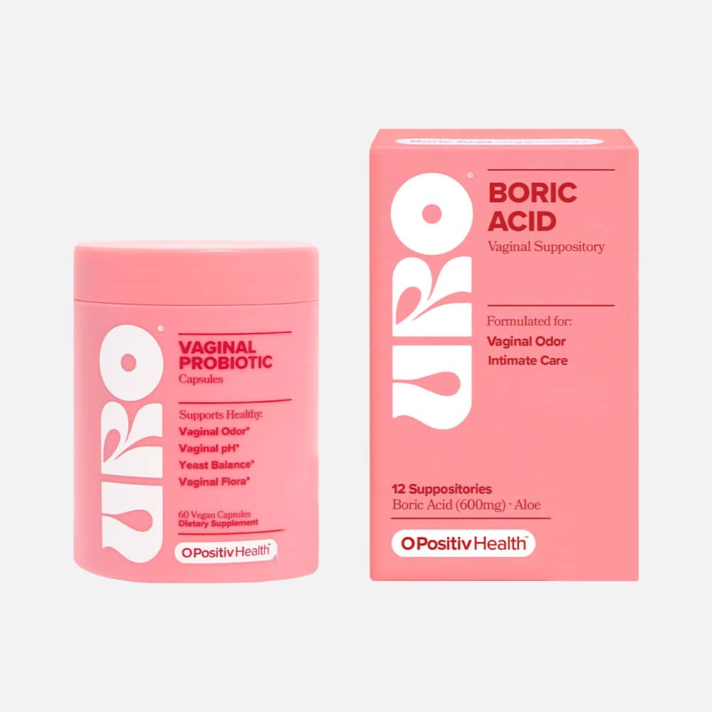 URO Vaginal Probiotic & Boric Acid Suppository Bundle