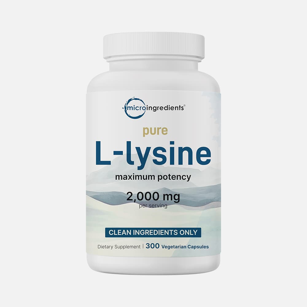 L-Lysine 2000mg - 300 Veggie Capsules