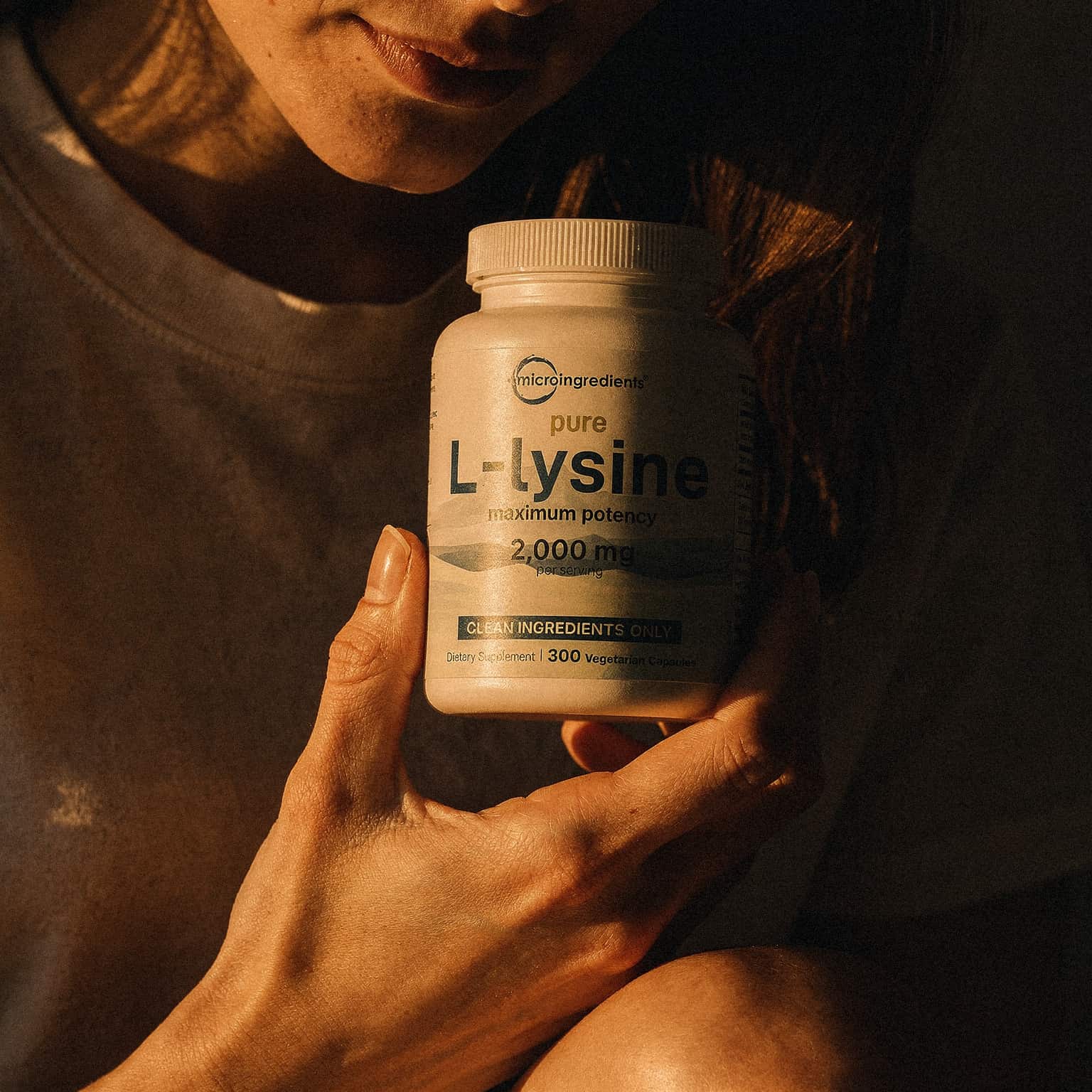 L-Lysine 2000mg - 300 Veggie Capsules