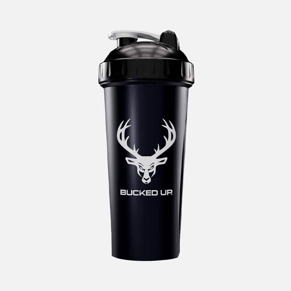 Bucked Up Perfect Shaker Bottle 28oz - Black Bottle