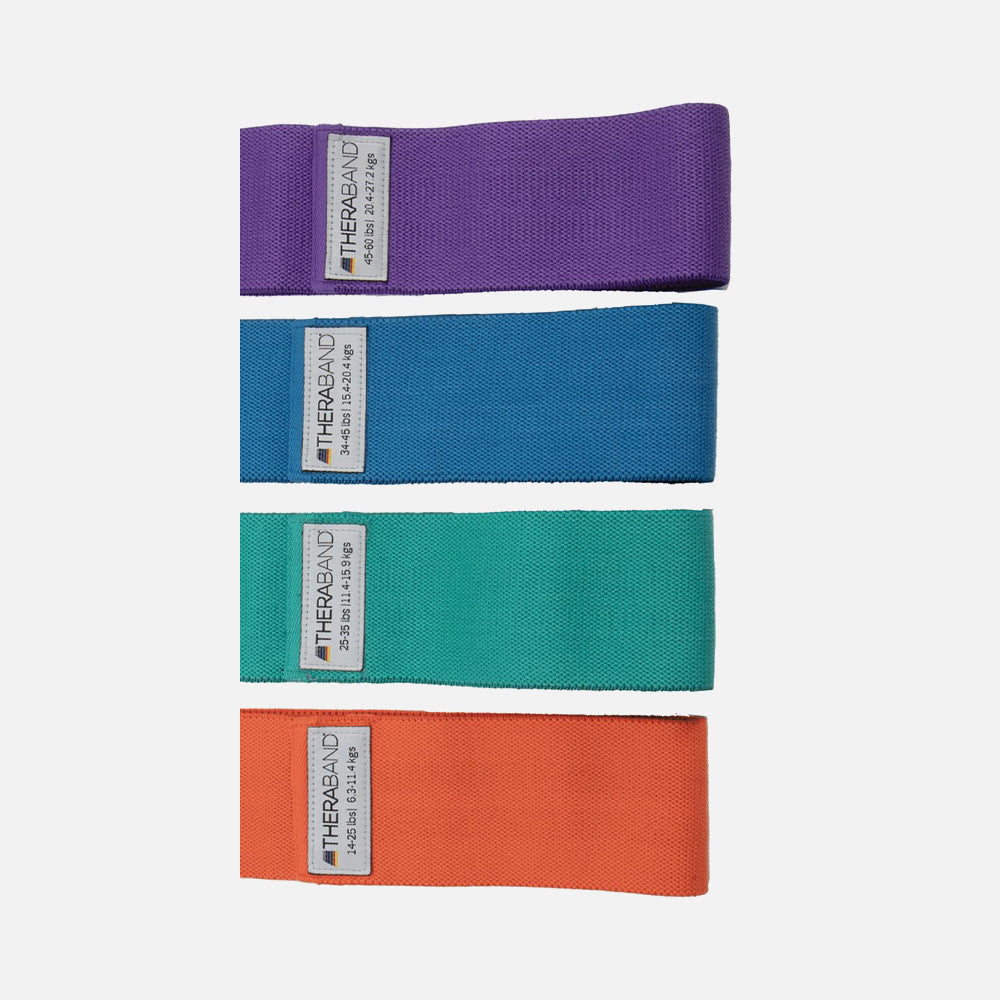 THERABAND Glute Band Loops - Set of 4 Fabric Bands