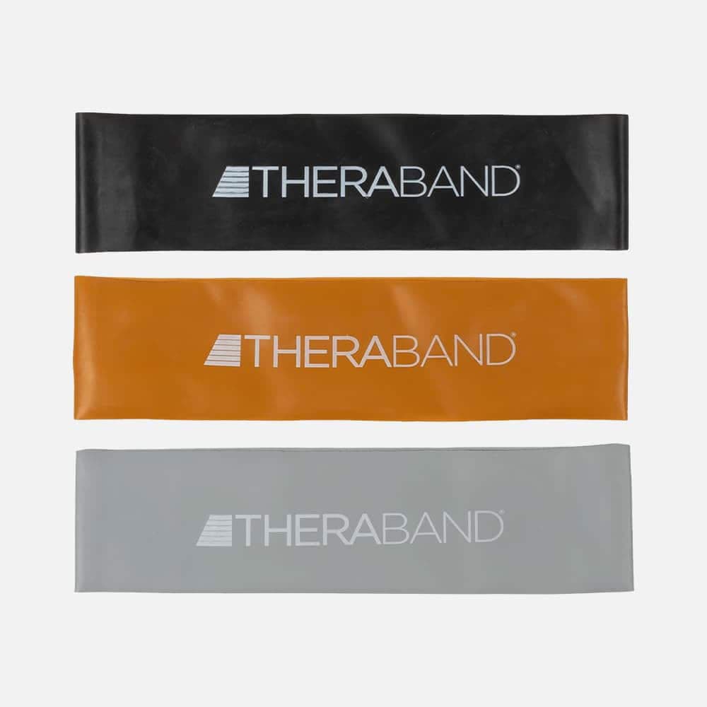 TheraBand Resistance Band Loops - 3 Durable Loops