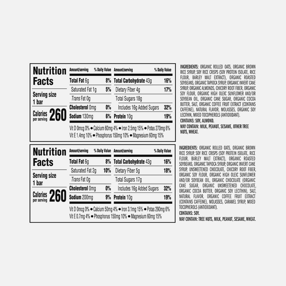 CLIF Caffeinated Energy Bars 10g Protein - 10 Bars