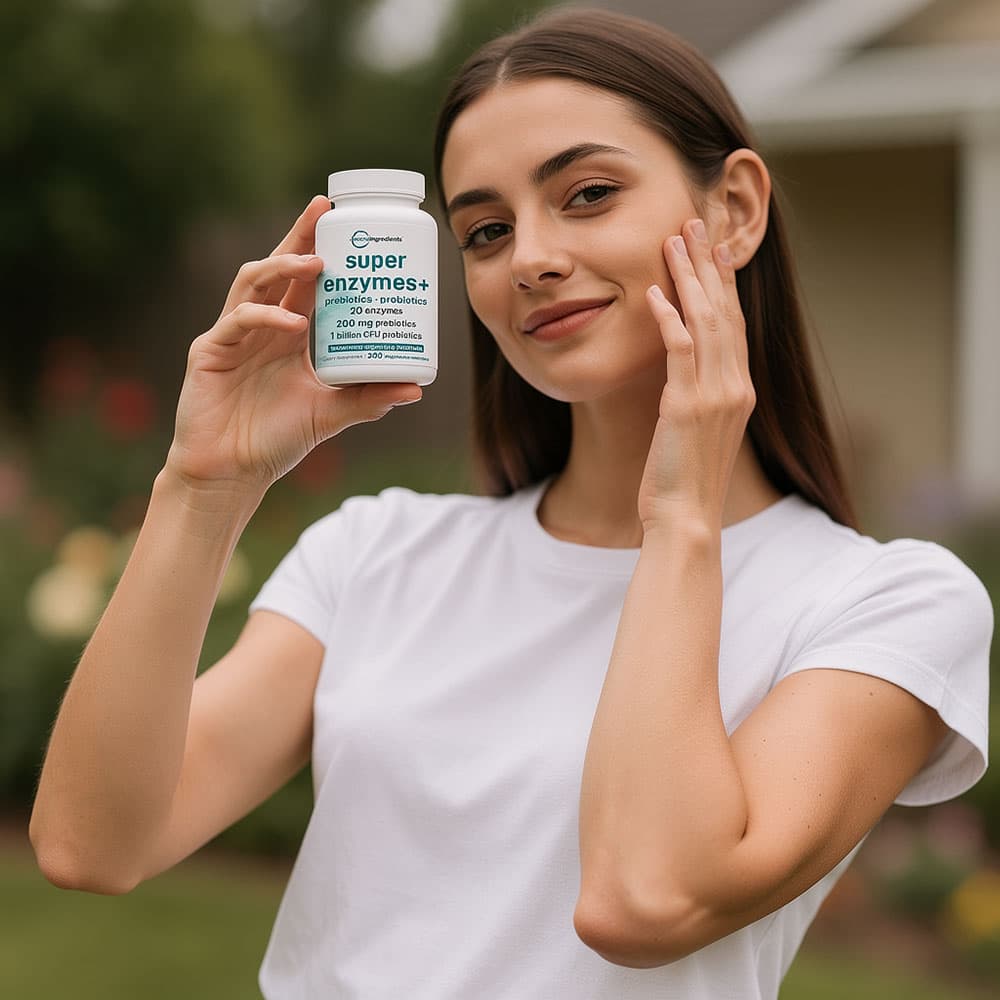 Super Enzymes with Pre & Probiotics 200mg - 240 Capsules