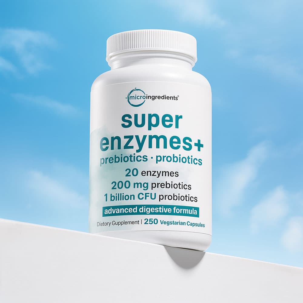 Super Enzymes with Pre & Probiotics 200mg - 240 Capsules