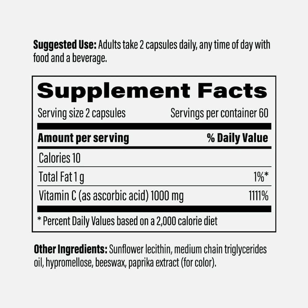 Liposomal Vitamin C 1000mg - 120 Capsules