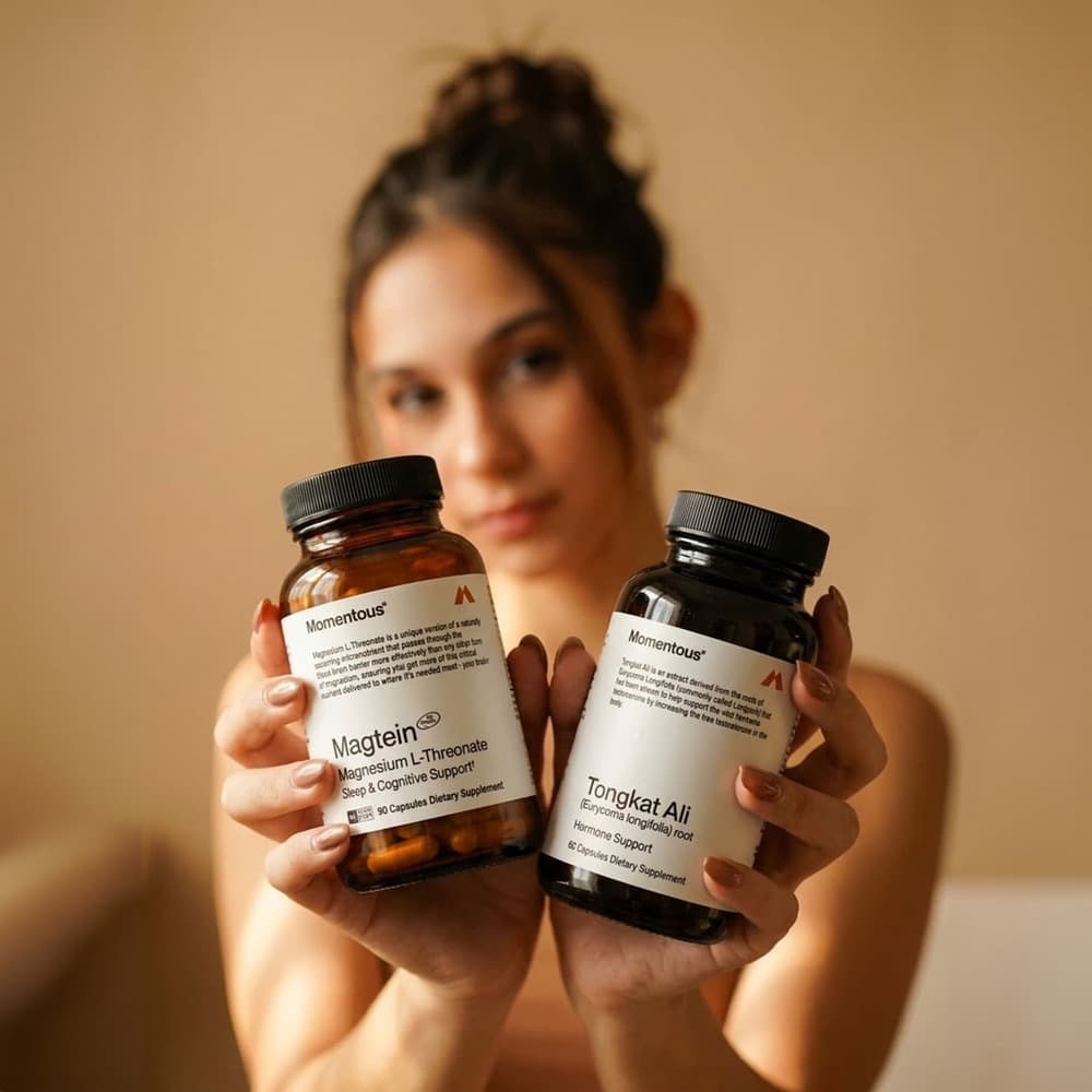 Momentous Magtein Magnesium L-Threonate 145mg with Tongkat Ali