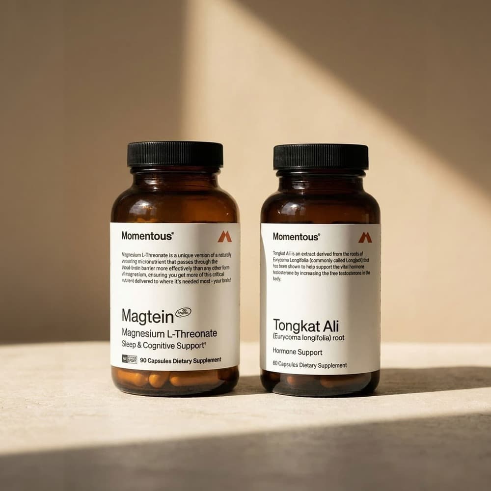 Momentous Magtein Magnesium L-Threonate 145mg with Tongkat Ali