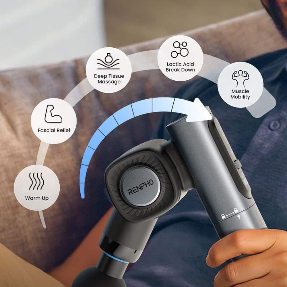 RENPHO Extend 2 Massage Gun - Adjustable Handle Device
