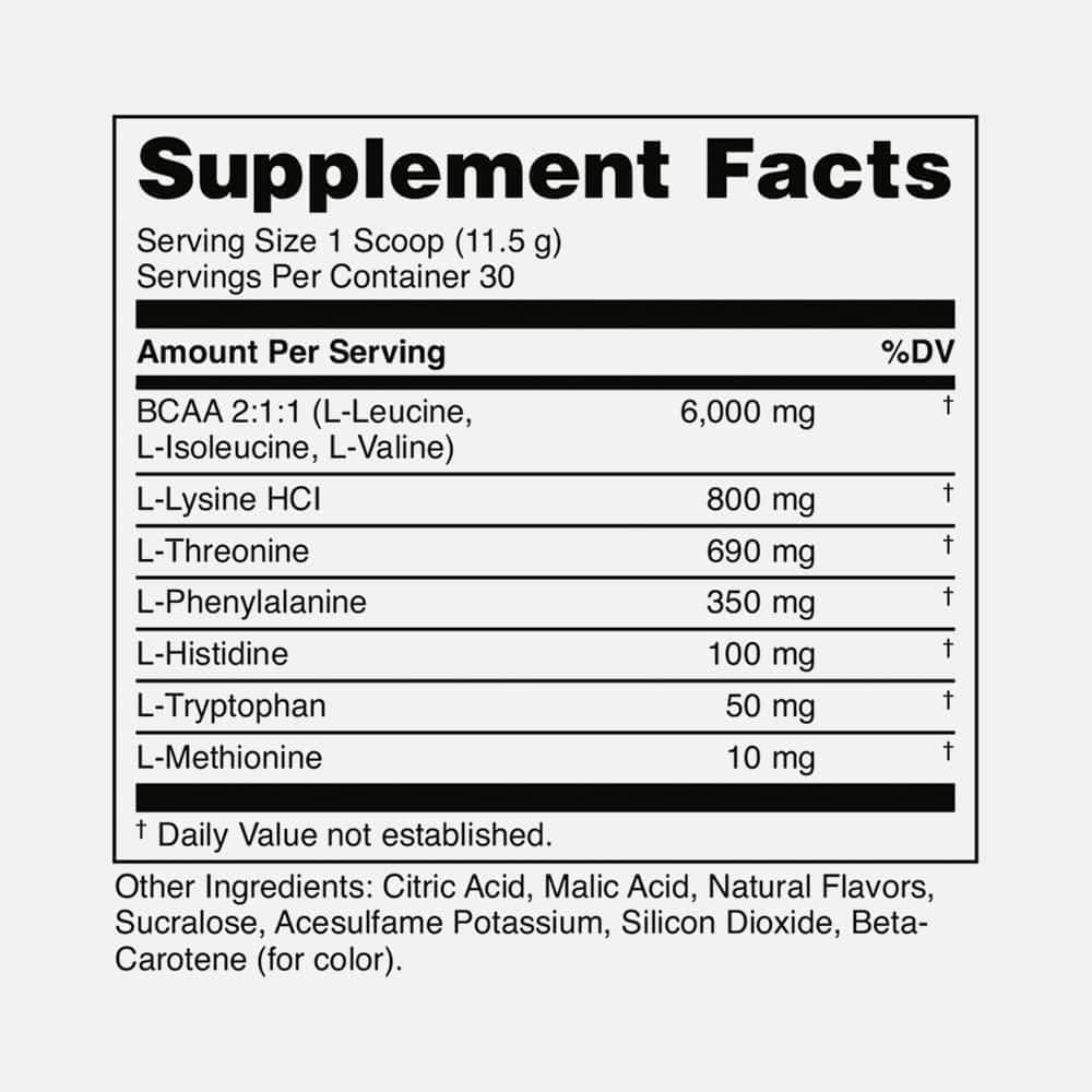 Essential Amino Acids 8g - 30 Servings Powder (Pina Colada)