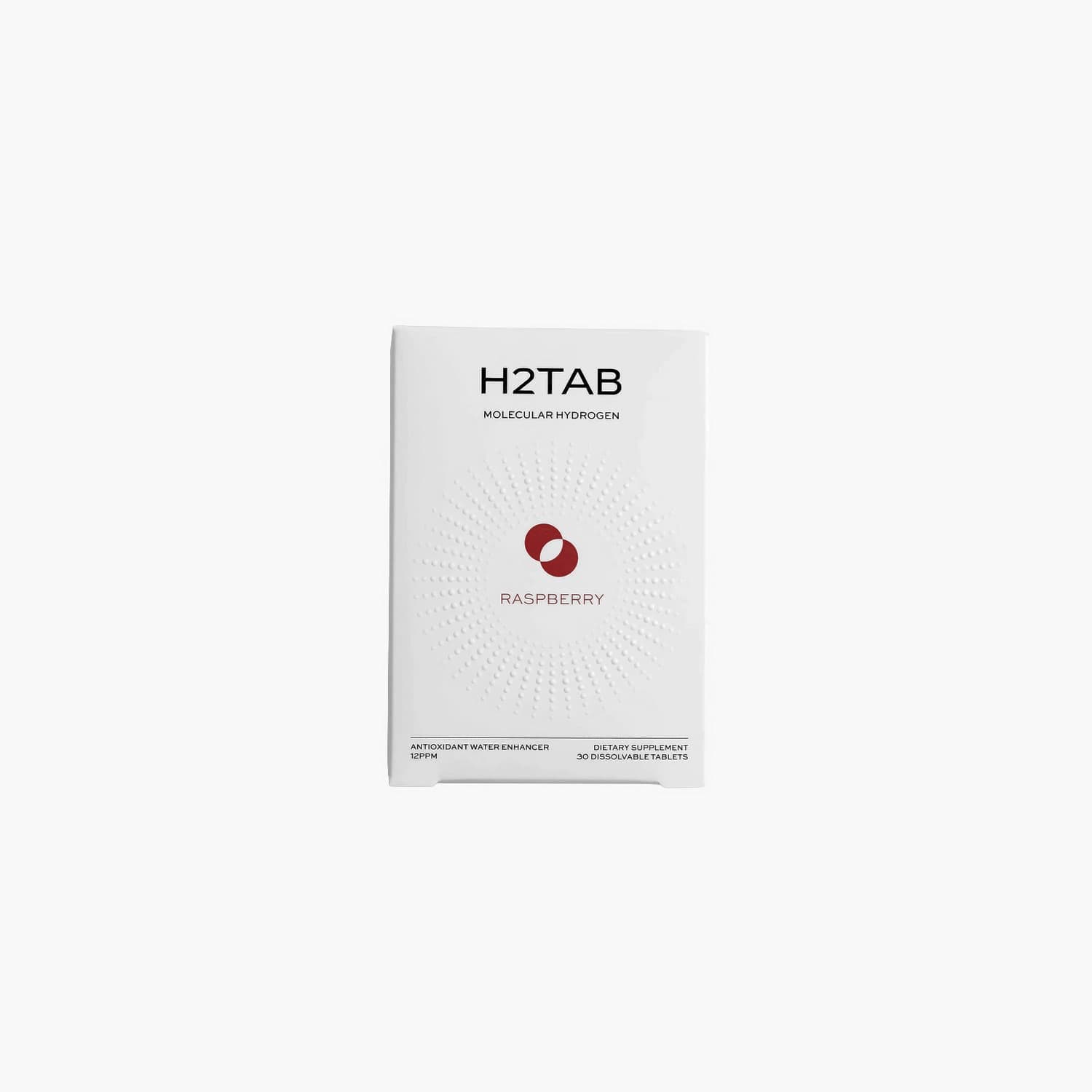 H2TAB - Molecular Hydrogen Water Tablets 12 PPM - Raspberry 30 Count