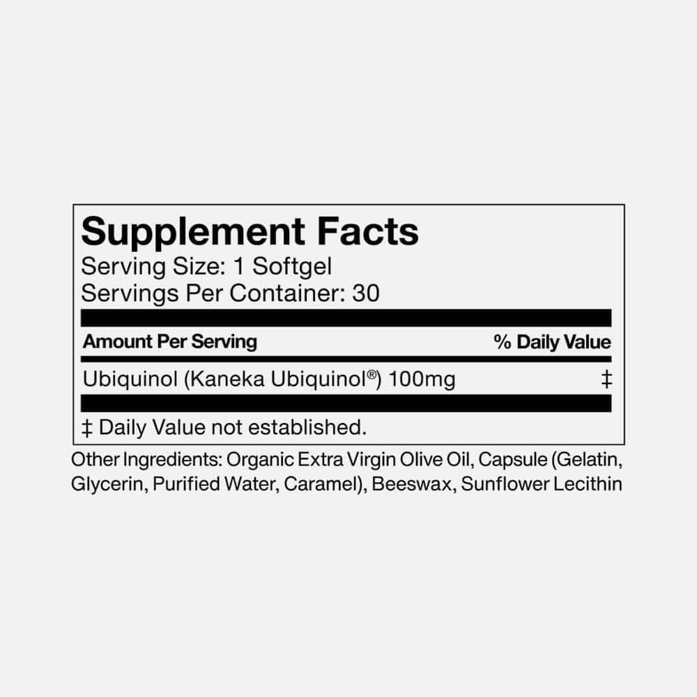 Momentous Ubiquinol CoQ10 100mg 30 Softgels