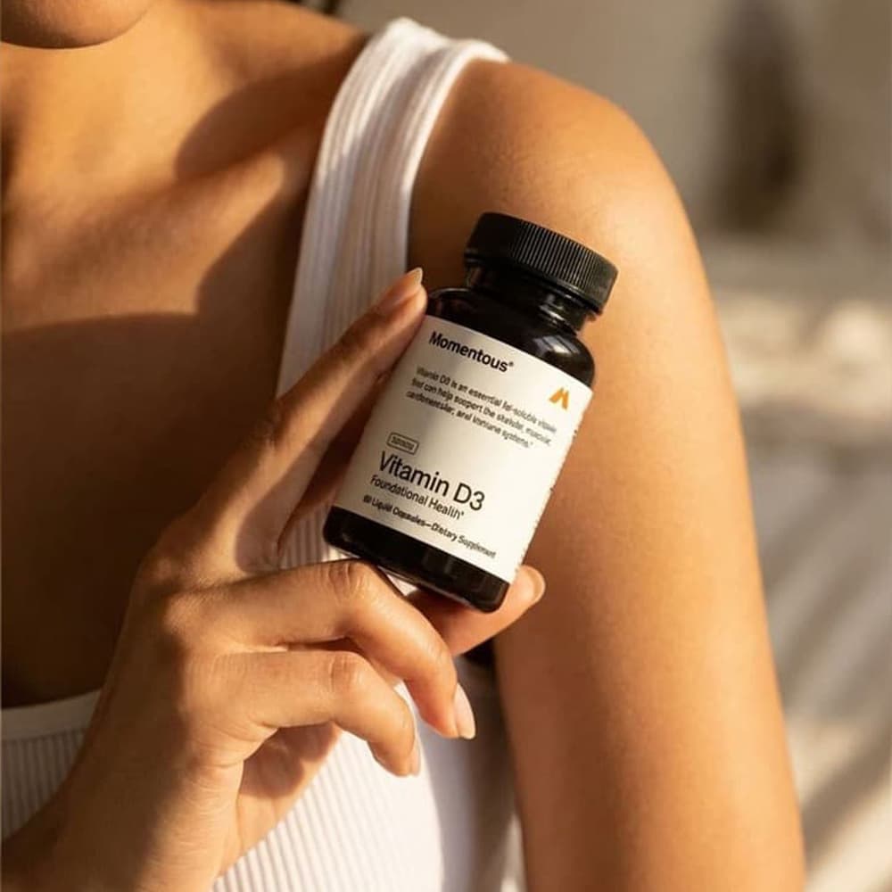 Momentous Vitamin D3 – 2,000 IU Foundational Support - 60 Liquid Capsules
