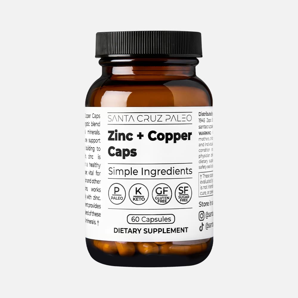 Zinc L-Methionine 15mg with Copper 1mg - 60 Capsules