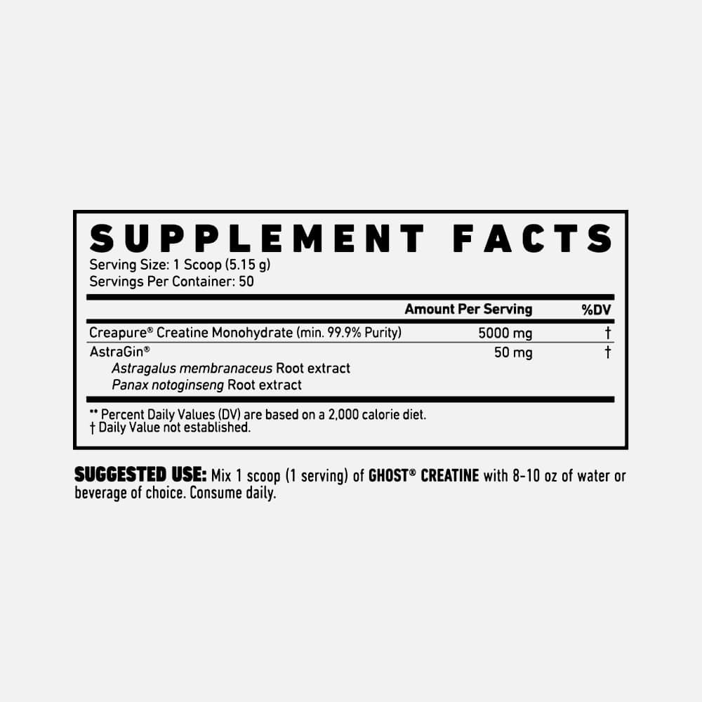 Creatine Monohydrate 5g (Creapure) - 50 Servings Powder