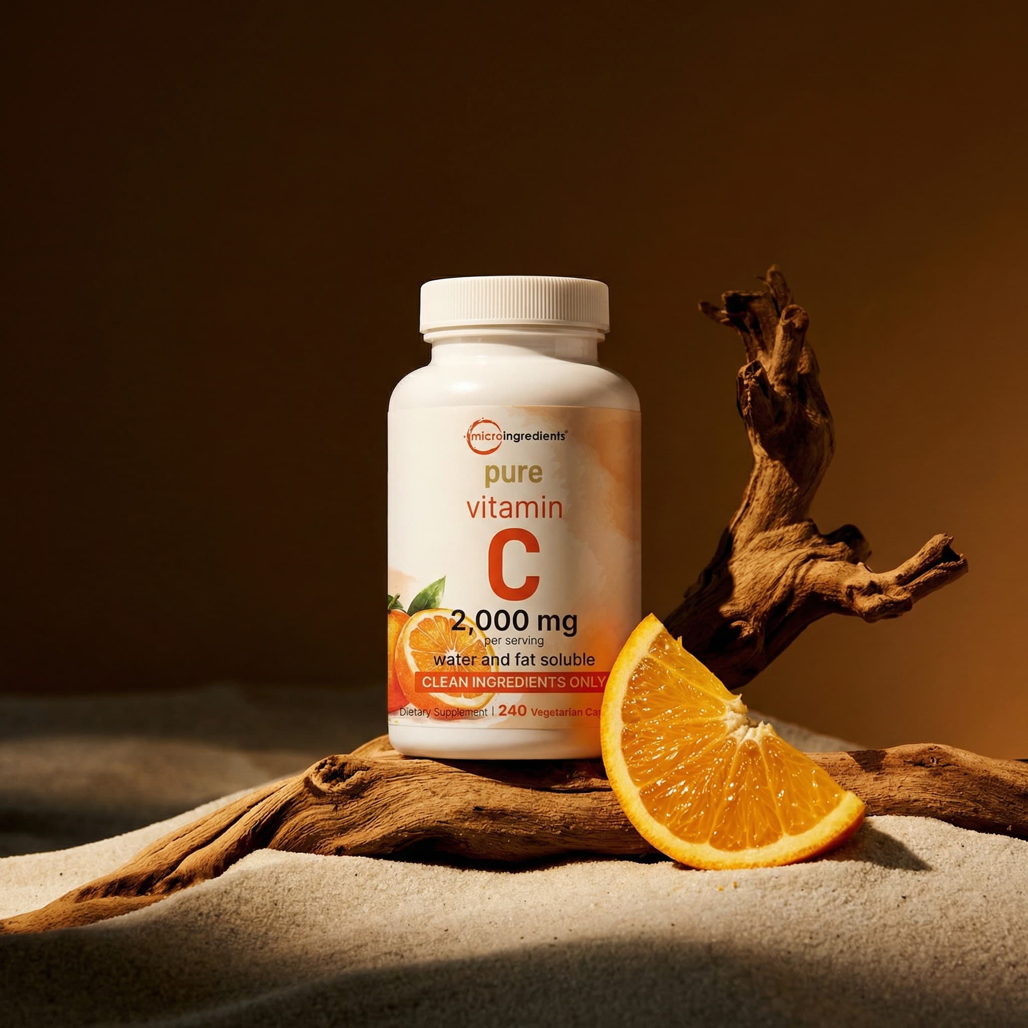 Pure Vitamin C 2000mg - 240 Veggie Capsules