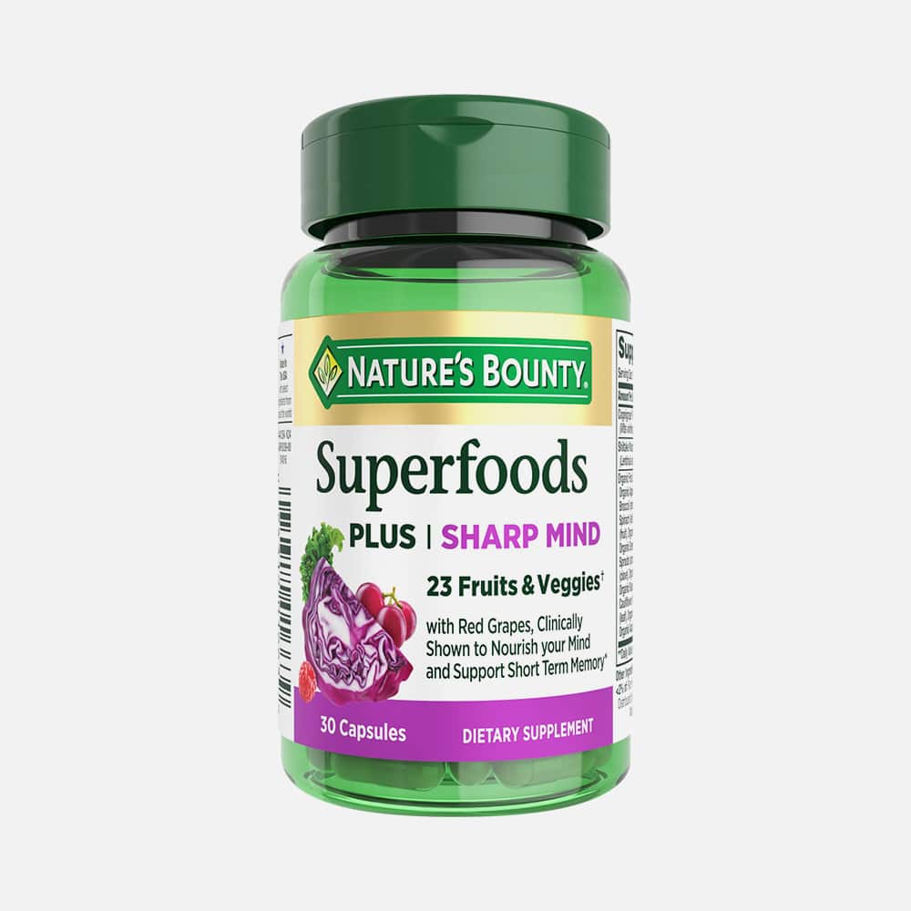 Superfoods Plus Sharp Mind 30 Capsules - Brain Support