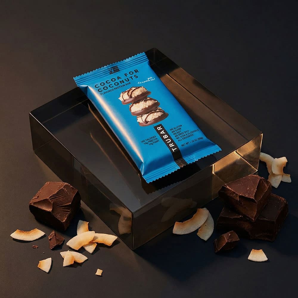 TRUBAR Vegan Protein Bar 12g - 12 Bars (Cocoa For Coconuts)
