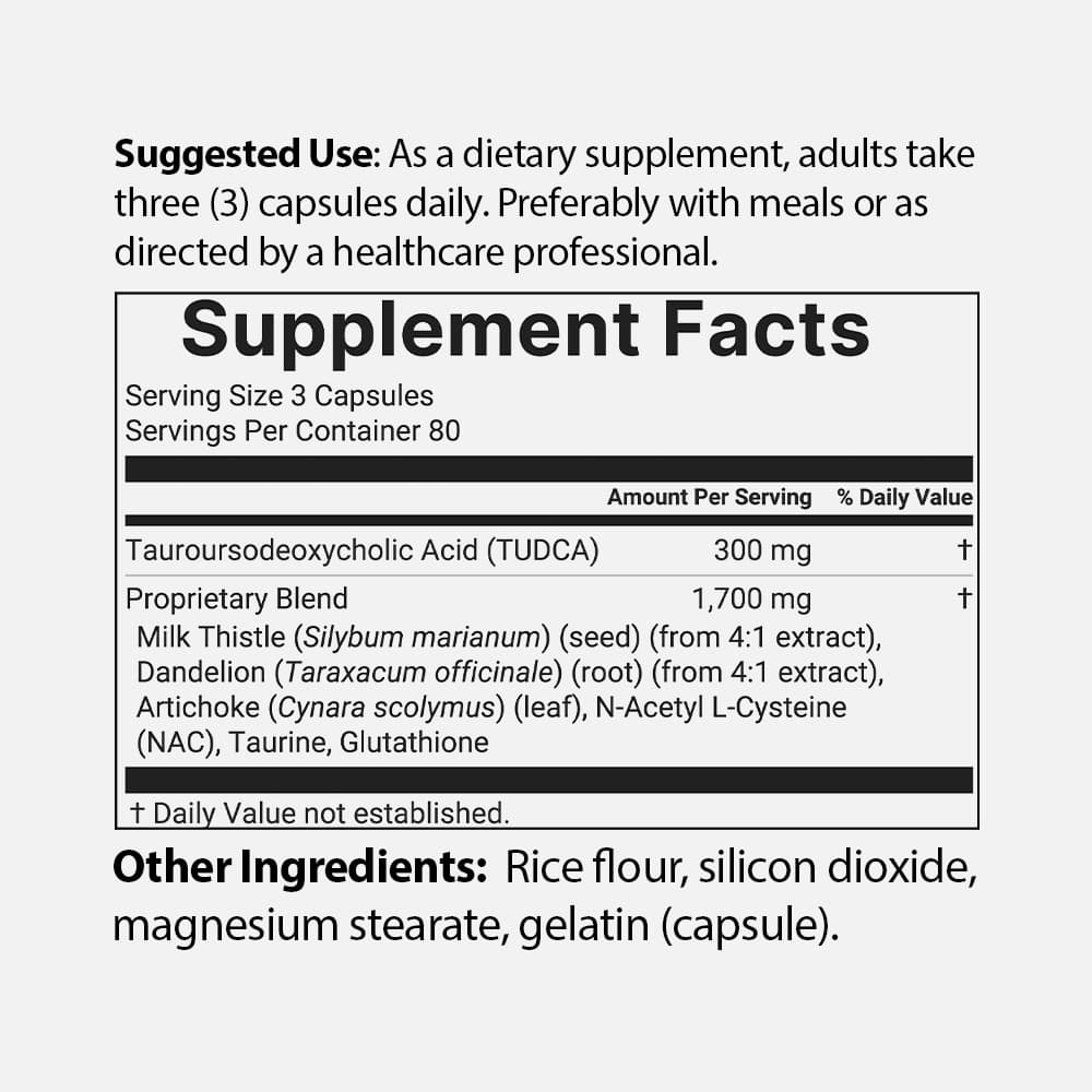 TUDCA Complex 2,000mg - 240 Capsules