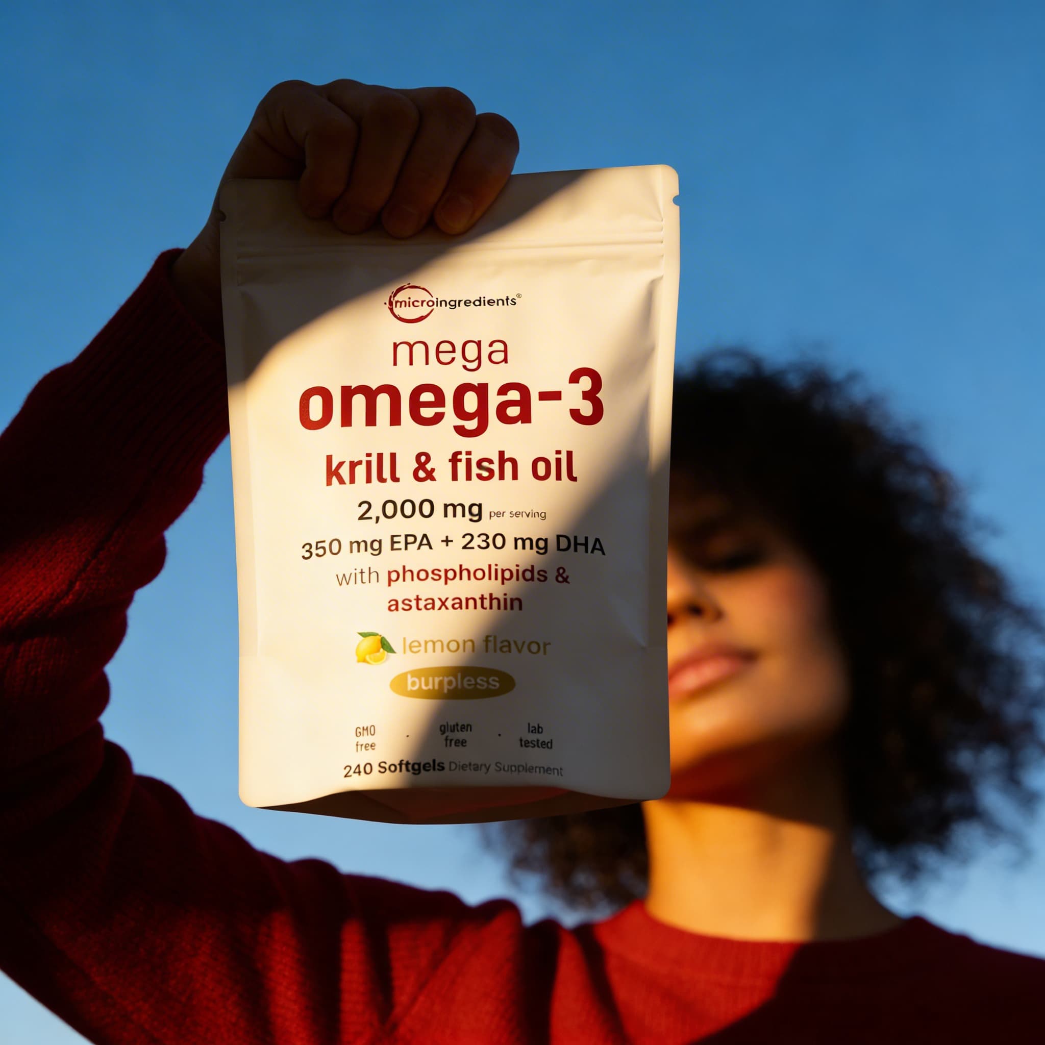 Mega Omega-3 Krill & Fish Oil 2000mg - 240 Softgels
