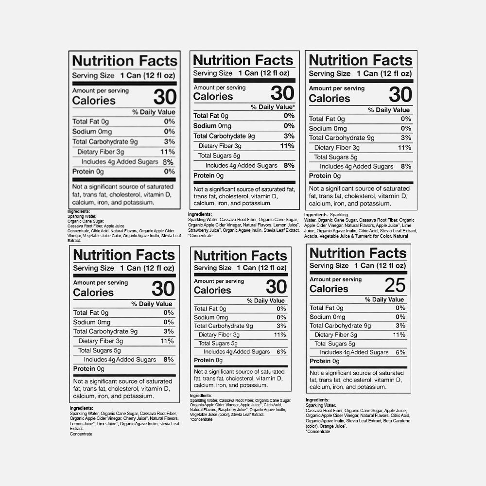Poppi Prebiotic Soda Variety Pack - 12 Cans (12 fl oz)