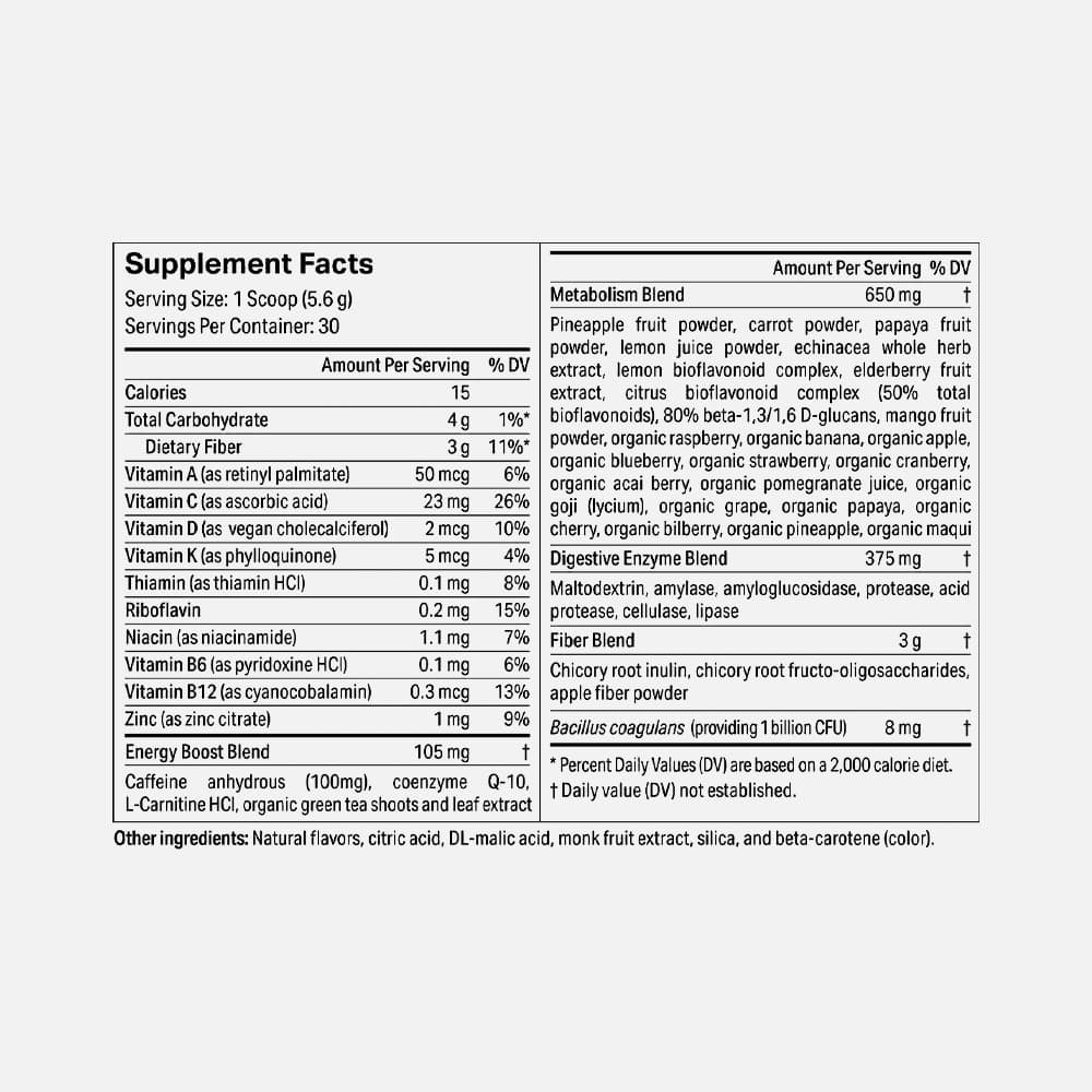 Metabolism & Energy Boost 100mg - 15 Drink Mix Sticks