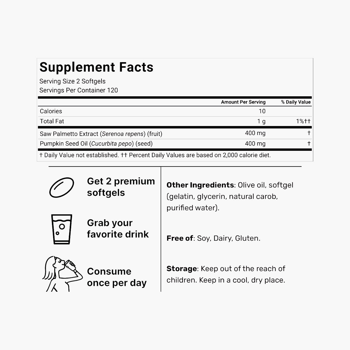 Saw Palmetto & Pumpkin Seed Oil