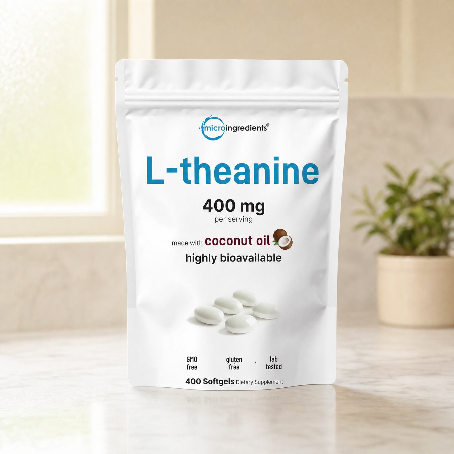 L-Theanine 400mg - 400 Softgels