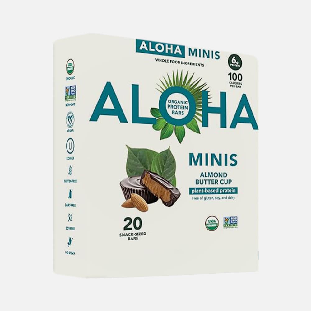 ALOHA Organic Protein Bar Minis 6g - 20 Bars (Almond)