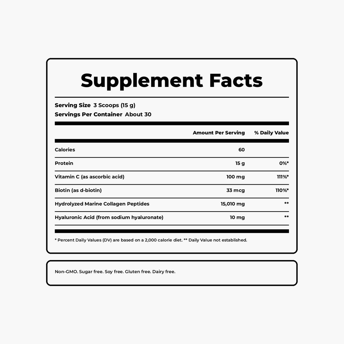 Cevitol - Marine Collagen + Hyaluronic Acid + Biotin + Vitamin C - Unflavored - 16 oz