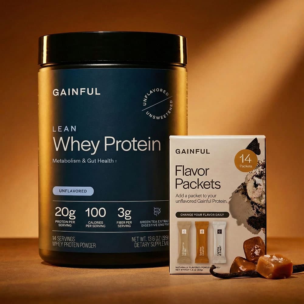 Lean Whey Protein 20g - 14 Servings Powder + Sticks