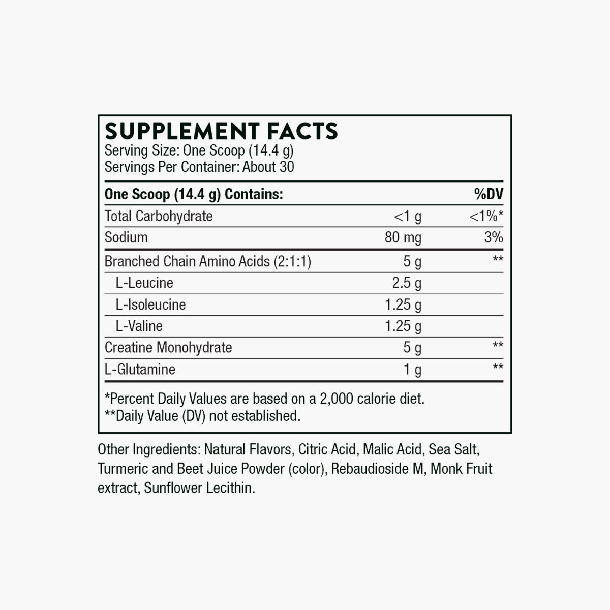 Creatine Monohydrate + BCAAs Powder