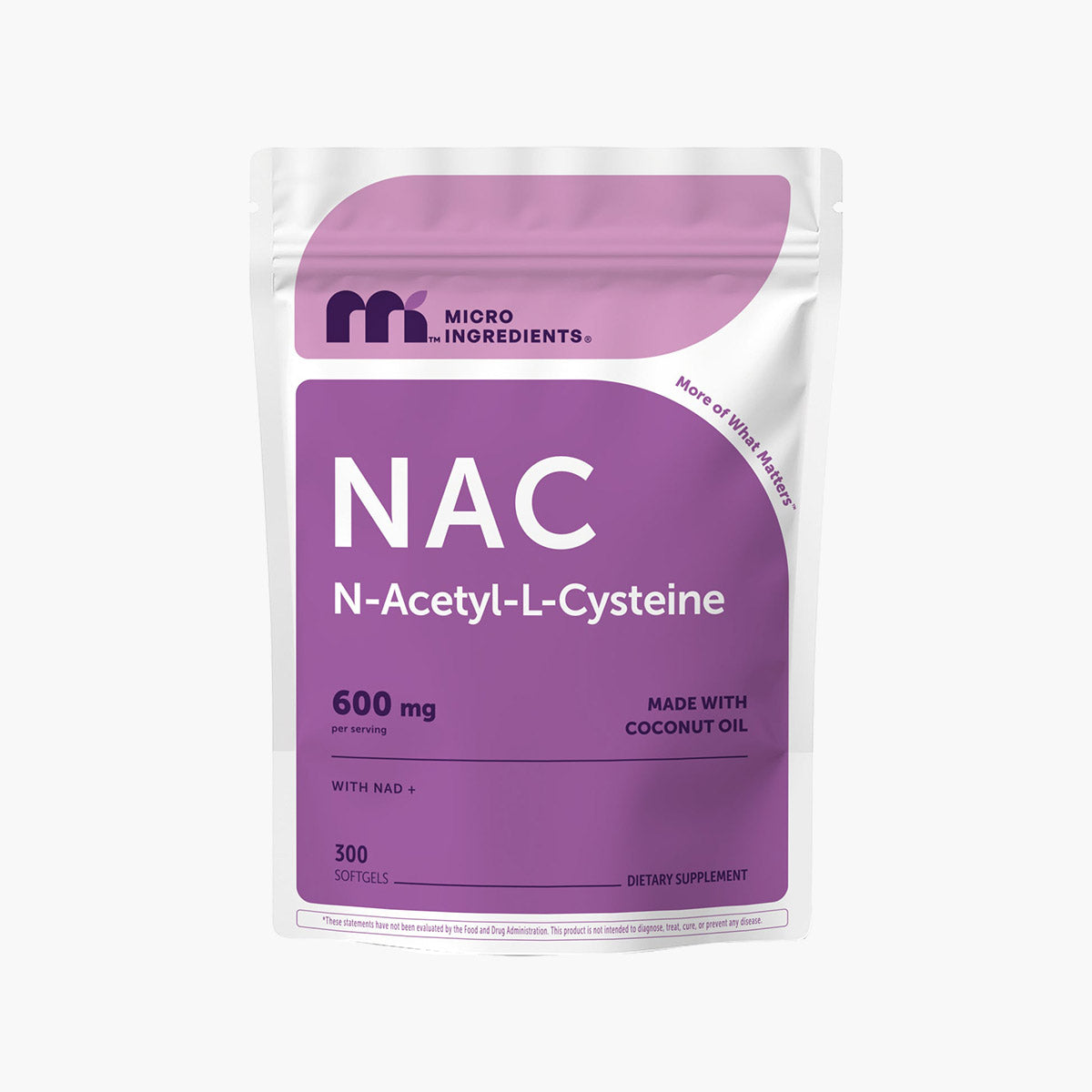 NAC 600mg with NAD+ - 300 Softgels