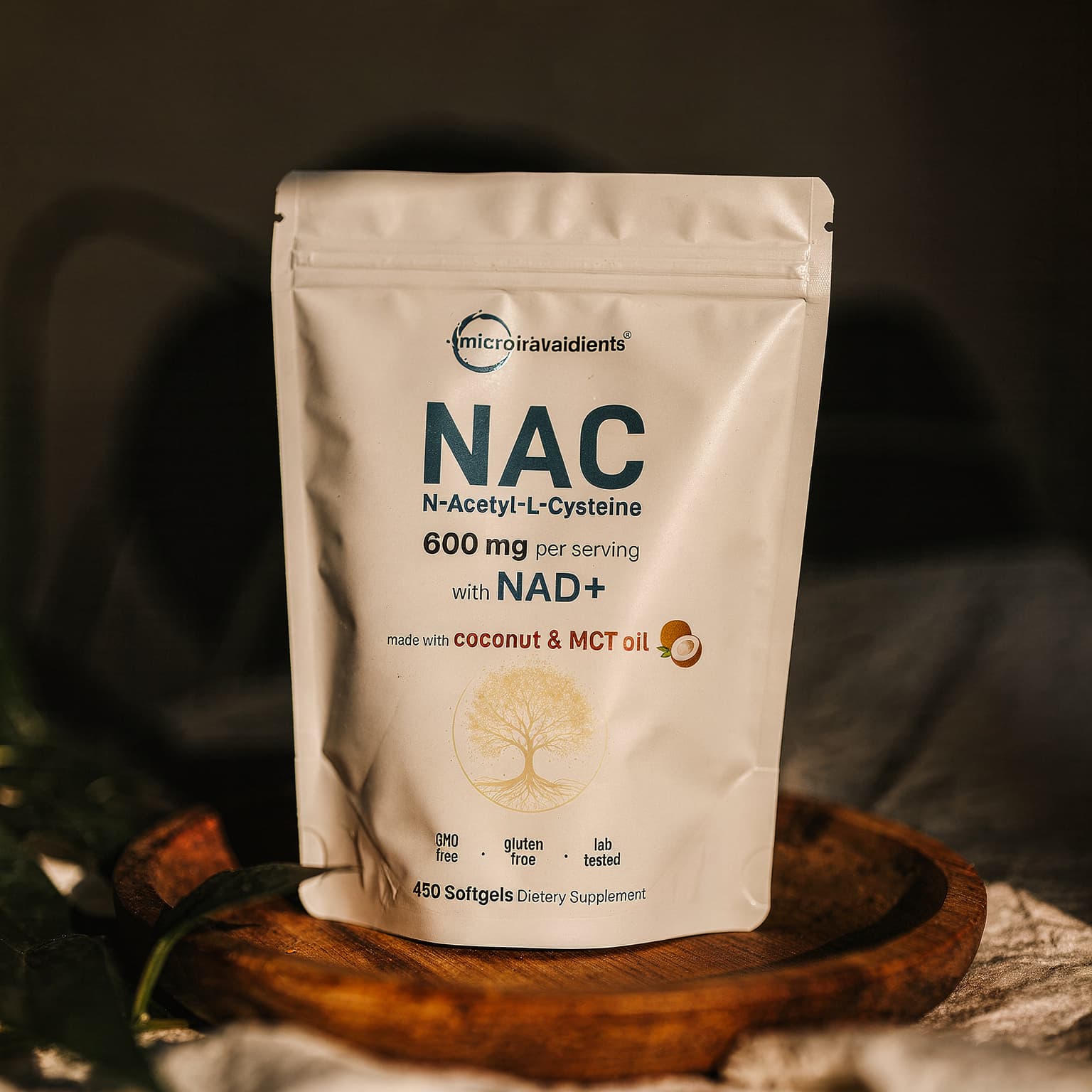 NAC 600mg with NAD+ - 300 Softgels