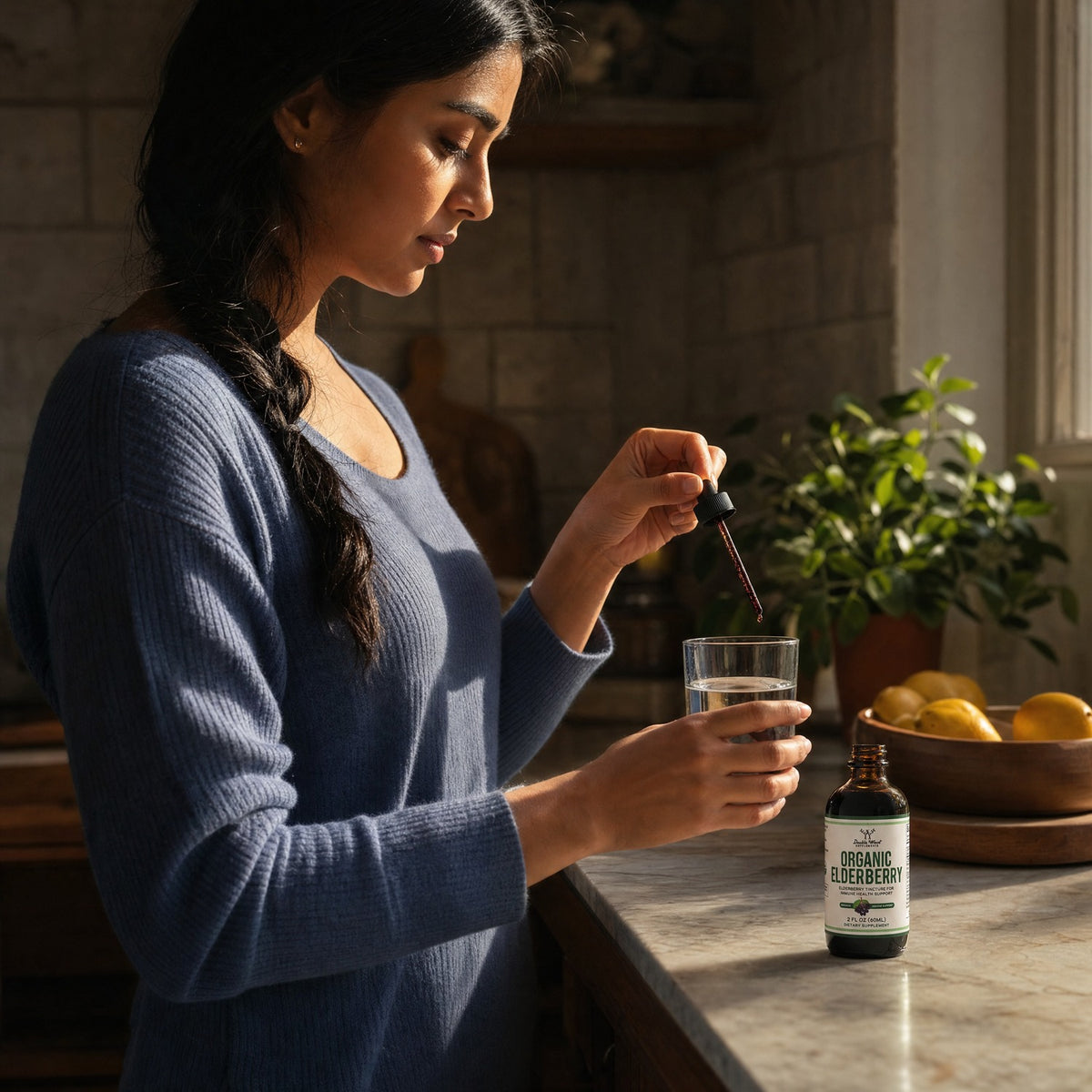 Organic Elderberry 200mg - 60-Serving Liquid Tincture