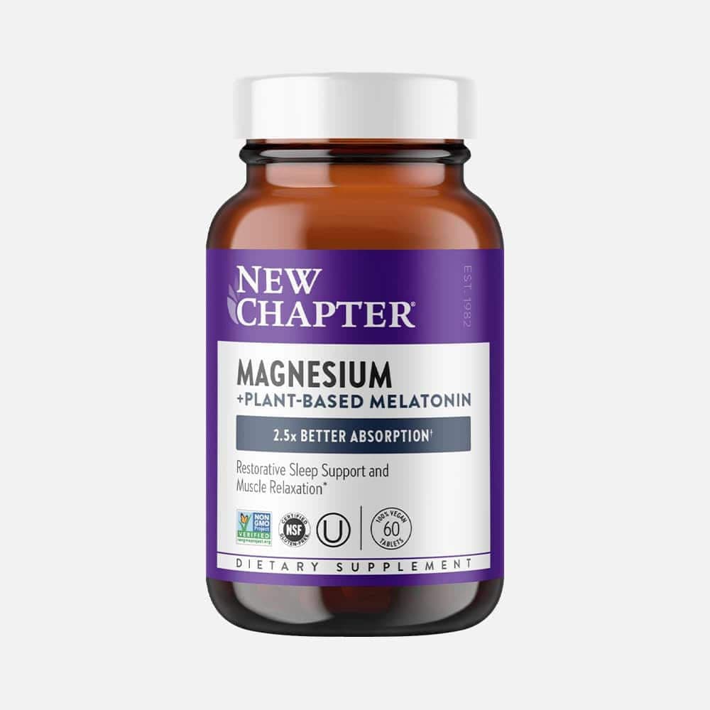 Magnesium + Plant-Based Melatonin - 60 Tablets