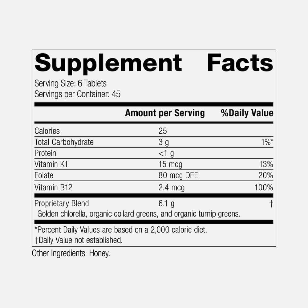 Whole Food Folate (B9) & B12 - 270 Tablets