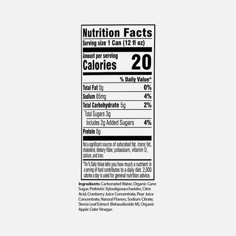 Bloom Pop Prebiotic Soda 12oz - 12 Cans (Winter Pomberry)