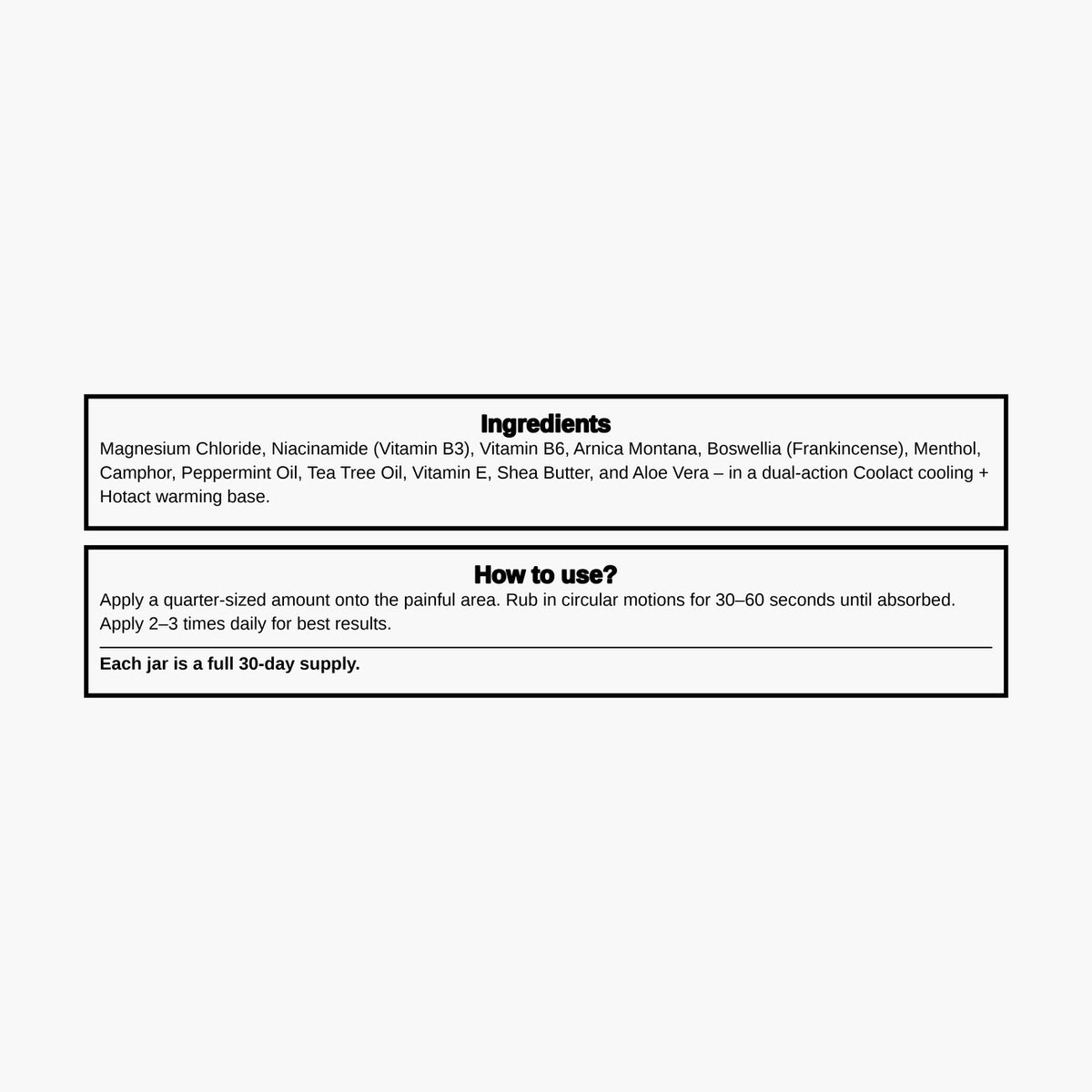 OsteoShield - Magnesium Freeze Topical Cream - 4 oz