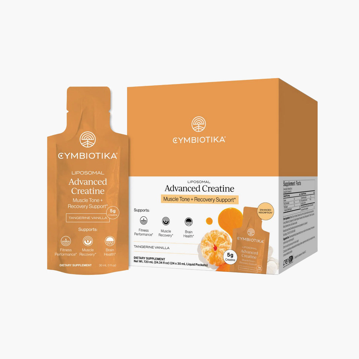 Liposomal Creatine 5g - 24 Liquid Packets - Tangerine Vanilla