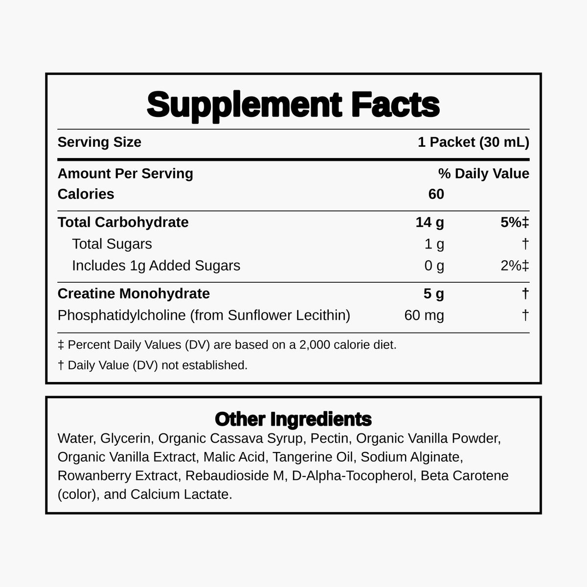 Liposomal Creatine 5g - 24 Liquid Packets - Tangerine Vanilla