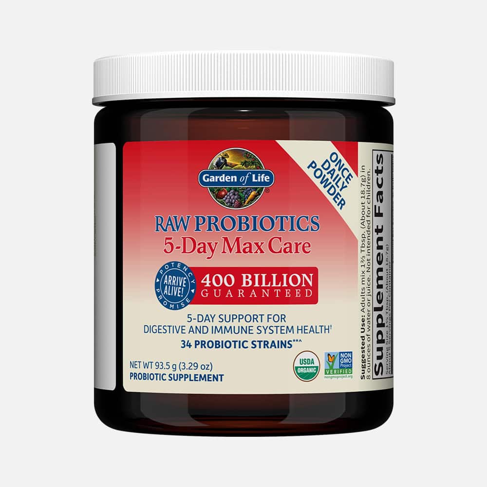 Raw Probiotics 400 Billion CFU - 5-Day Powder