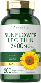 Carlyle Sunflower Lecithin, softgels bottle, 2400 mg