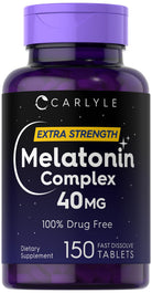 Carlyle Melatonin Complex, supplement bottle, 40 mg