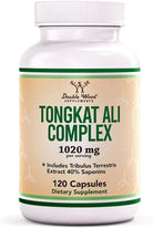 Double Wood Supplements Tongkat Ali مستخلص - زجاجة كبسولات، 1000 ملغ