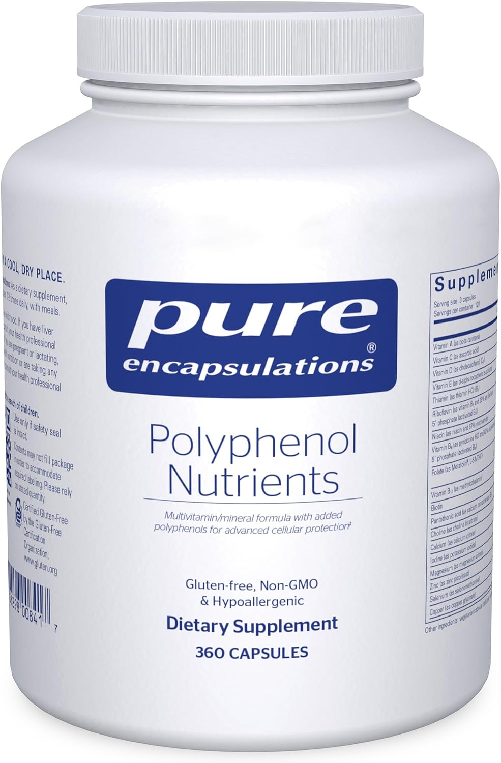 Pure Encapsulations Polyphenol Nutrients | 180 Capsules