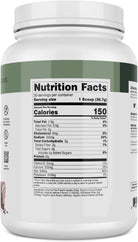 Transparent Labs 100% Pea Protein Powder Organic Plant Protein per Serving, Chocolate, powder container, 28 g