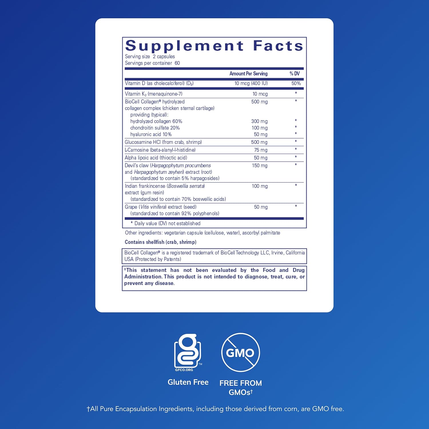 Pure Encapsulations Disc-Flex Supplement - 120 Capsules