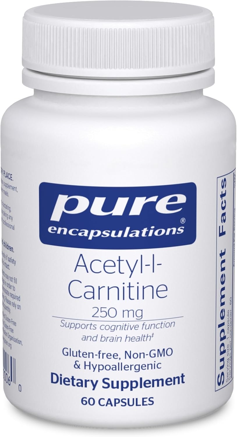 Pure Encapsulations Acetyl-L-Carnitine 250 mg - 60 Capsules